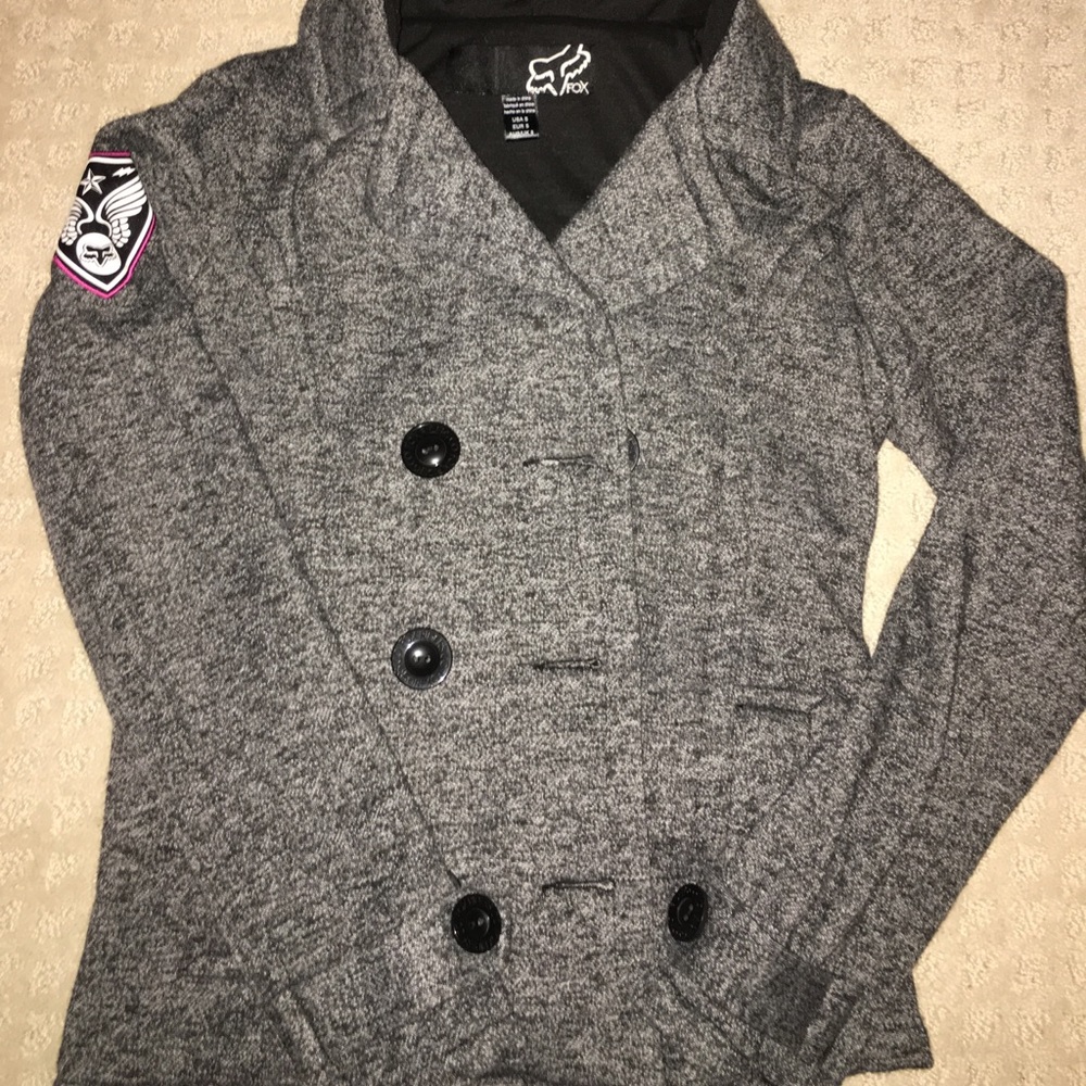 Woman’s Fox pea coat with hood